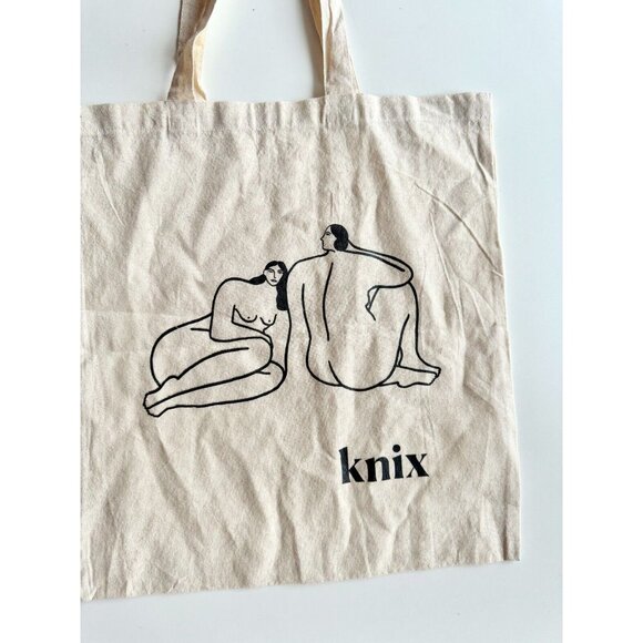 NEW KNIX Cotton Canvas Body Positivity Tote Bag - Picture 2 of 6